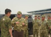 Tiga Chinook Jepang Hadir di Mempawah, Danrem 121/Abw Dampingi Pangdam Sambut Menhan RI