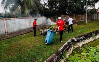 Korve Semarak Hari Perhubungan Nasional 2026, UPBU Nanga Pinoh Bersihkan Lingkungan Kantor