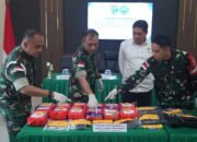 Satgas Pamtas Gagalkan Penyelundupan 16,4 Kg Sabu dari Malaysia, Danrem 121/Abw Serahkan ke BNNP Kalbar