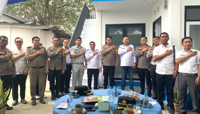 HUT ke-71 Lalu Lintas, Bupati Melawi Resmikan Pos Lantas Baru