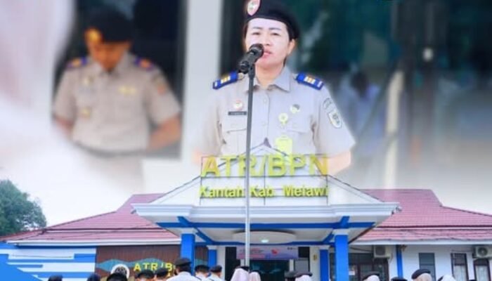 Kantah Melawi Gelar Apel Pagi, Pegawai Diingatkan Jaga Kesehatan dan Fokus Kejar Target