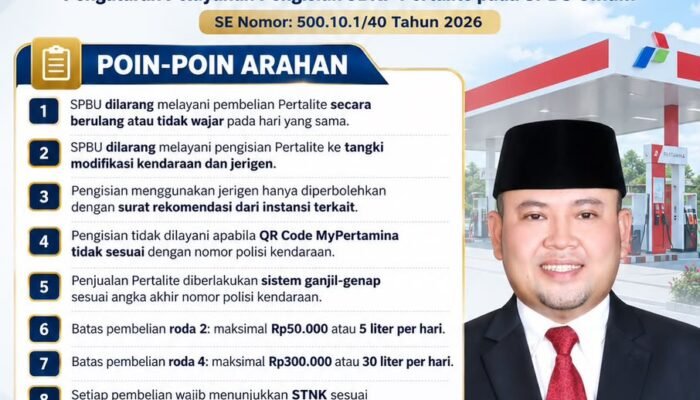 Bupati Melawi Terbitkan Surat Edaran Pengaturan Pembelian Pertalite, Berlaku 12 Oktober 2026