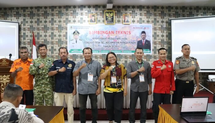 Perkuat Kesiapsiagaan Hadapi Karhutla, Kecamatan Nanga Pinoh Gelar Bimtek Masyarakat Peduli Api 2026
