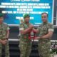 Danrem 121/Abw Brigjen TNI Purnomosidi, selaku Komandan pasukan pada Sertijab dan Alih Kodal Satuan jajaran Kodam XII/Tanjungpura